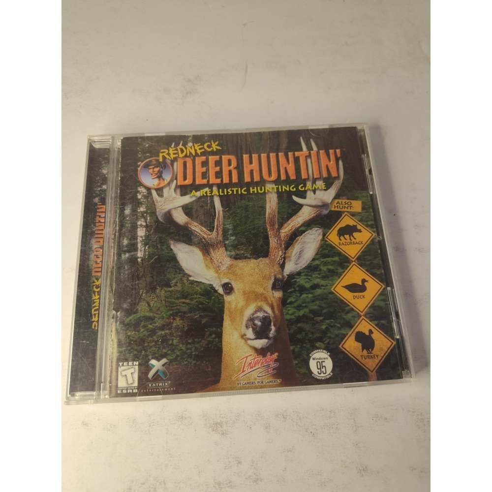 Redneck Deer Huntin' A Realistic Hunting Game CD-ROM 1998 PC Game Xatrix Rated T